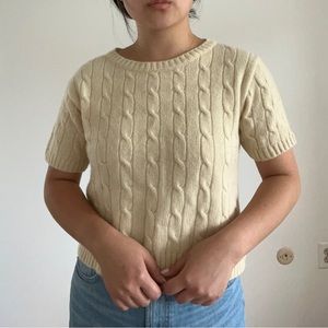 ✨Pastel Yellow Short Sleeve Sweater✨